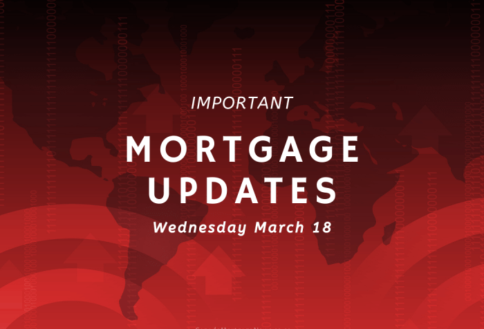 Important Mortgage Updates